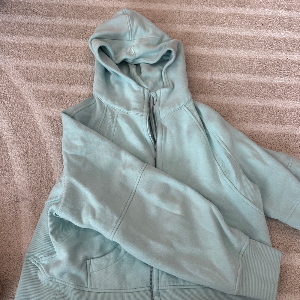 Lululemon Light Blue Hooded scuba